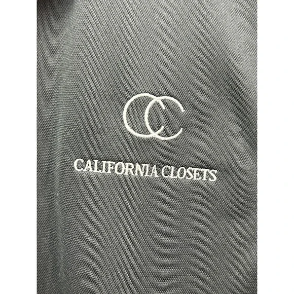 Sport-Tek‎ Polo Shirt Mens Large Black California Closets Logo Performance Golf - Picture 4 of 8